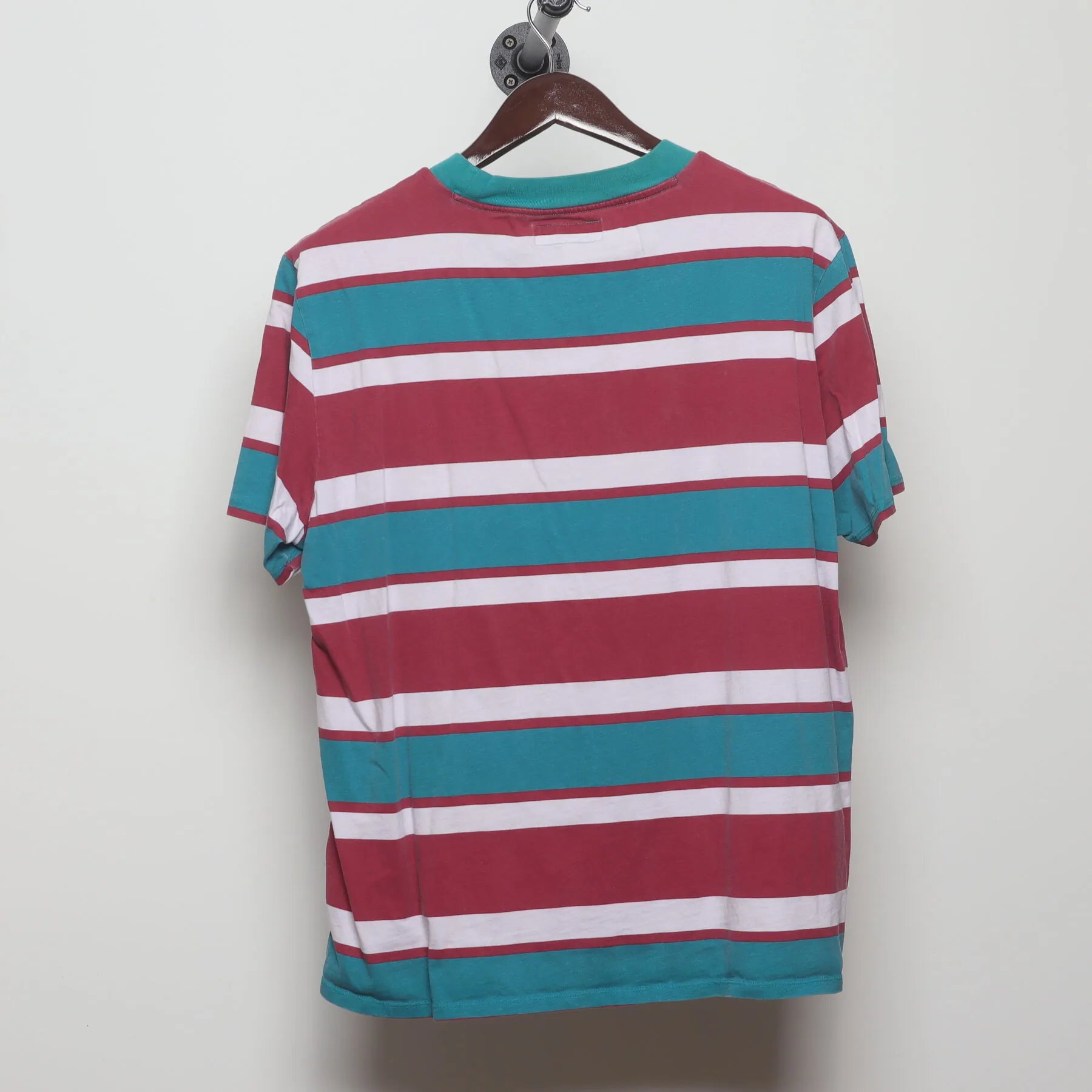 Back view of Vintage 1990s Guess "Striped Logo" T-Shirt - XL
