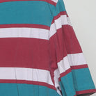 Close-up of the sleeve on the Vintage 1990s Guess "Striped Logo" T-Shirt - XL