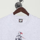 Close-up of the collar and tag on the Vintage 1990s Harley-Davidson "HMS Rose" T-Shirt - L