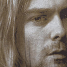 Close-up of the main graphic on the Vintage 1990s Kurt Cobain "A Cry in the Dark" Memorial T-Shirt - XL