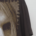 Close-up of the sleeve on the Vintage 1990s Kurt Cobain "A Cry in the Dark" Memorial T-Shirt - XL