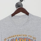 Close-up of the collar and tag on the Vintage 1990s Michigan Wolverines "1997 Undefeated to Pasadena" T-Shirt - L