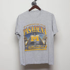Front view of Vintage 1990s Michigan Wolverines "1997 Undefeated to Pasadena" T-Shirt - L