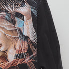 Close-up of the sleeve on the Vintage 1990s Nirvana "Angst" T-Shirt - XL