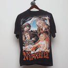 Front view of Vintage 1990s Nirvana "Angst" T-Shirt - XL
