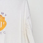 Close-up of the sleeve on the Vintage 1990s Russell Athletic "Army ROTC" T-Shirt - XL