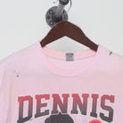 Close-up of the collar and tag on the Vintage 1990s Style Dennis Rodman "The Worm" Bootleg T-Shirt - M