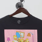 Close-up of the collar and tag on the Vintage 1990s The Simpsons "Couch Gag" T-Shirt - S