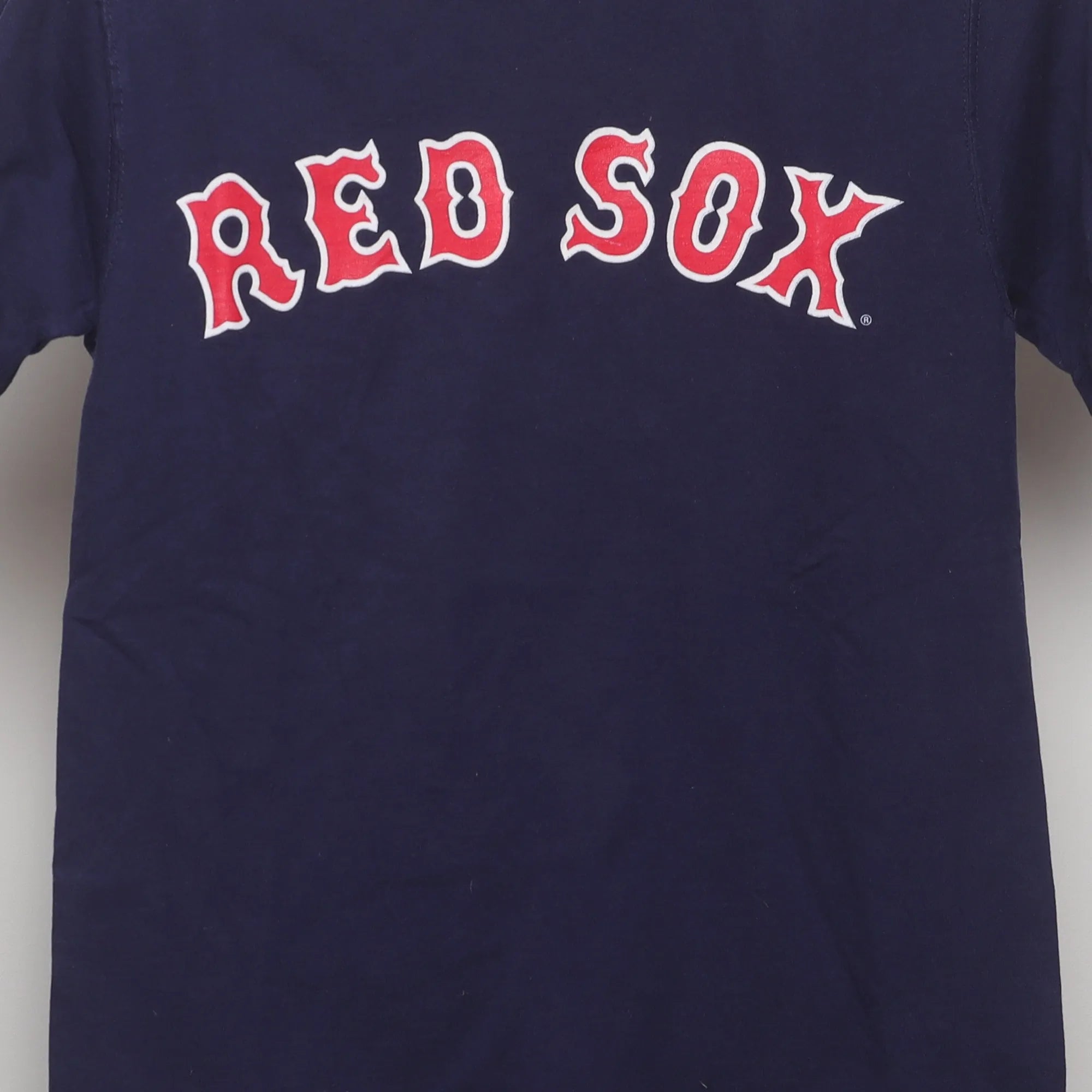 Close-up of the main graphic on the Vintage 2000s Boston Red Sox Pokey Reese #3 T-Shirt S