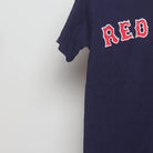 Close-up of the sleeve on the Vintage 2000s Boston Red Sox Pokey Reese #3 T-Shirt S