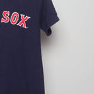 Close-up of the sleeve on the Vintage 2000s Boston Red Sox Pokey Reese #3 T-Shirt S