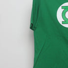 Close-up of the sleeve on the Vintage 2000s DC Comics Green Lantern Logo T-Shirt M