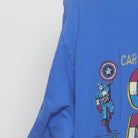 Close-up of the Left sleeve on the Vintage 2000s Marvel Comics "Captain America #100 Comic Cover" T-Shirt - L