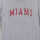 Close-up of the main graphic on the Vintage 2000s Miami Collegiate Arch Logo T-Shirt L
