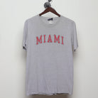 Front view of Vintage 2000s Miami Collegiate Arch Logo T-Shirt L
