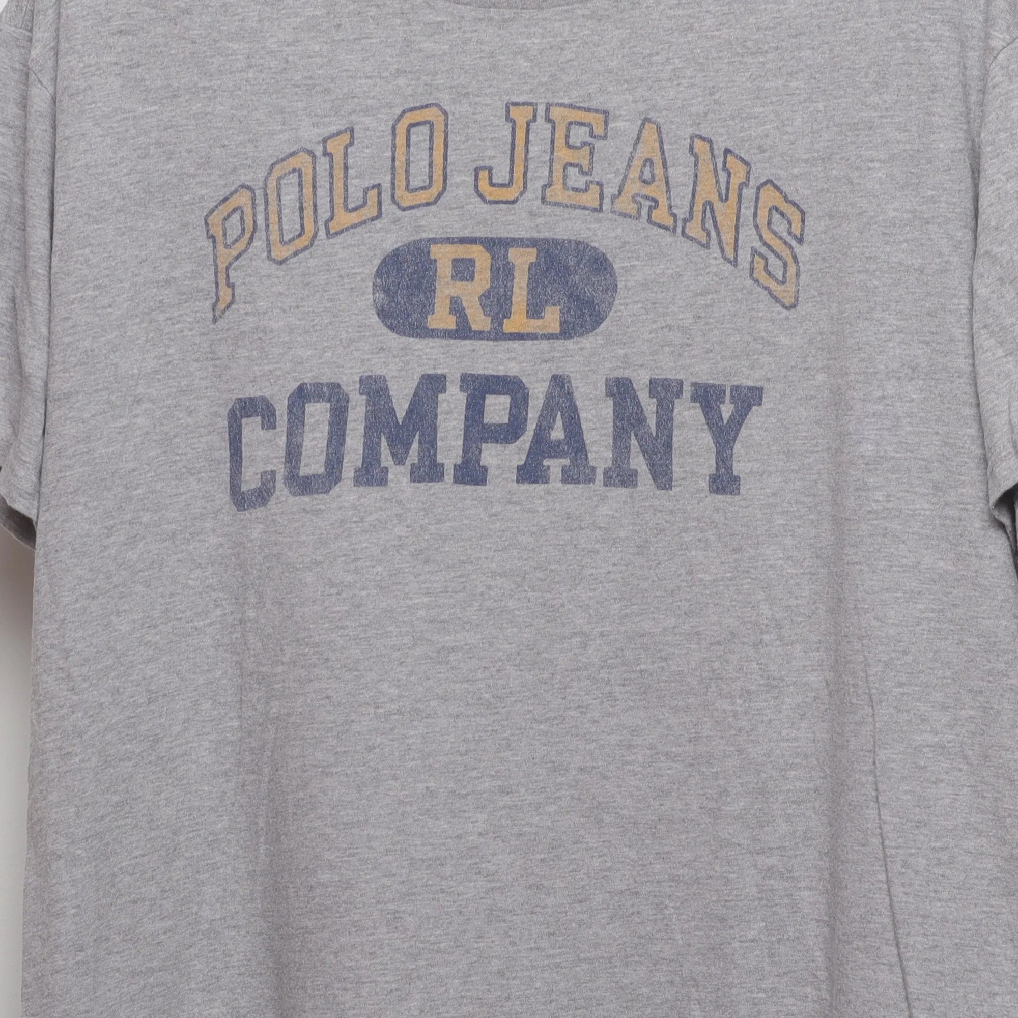 Close-up of the main graphic on the Vintage 2000s Polo Jeans Co. Logo Graphic T-Shirt XL