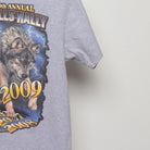 Close-up of the sleeve on the Vintage 2000s Sturgis Wolf Biker Rally T-Shirt M