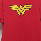 Close-up of the main graphic on the Vintage 2000s Wonder Woman Classic Logo T-Shirt L