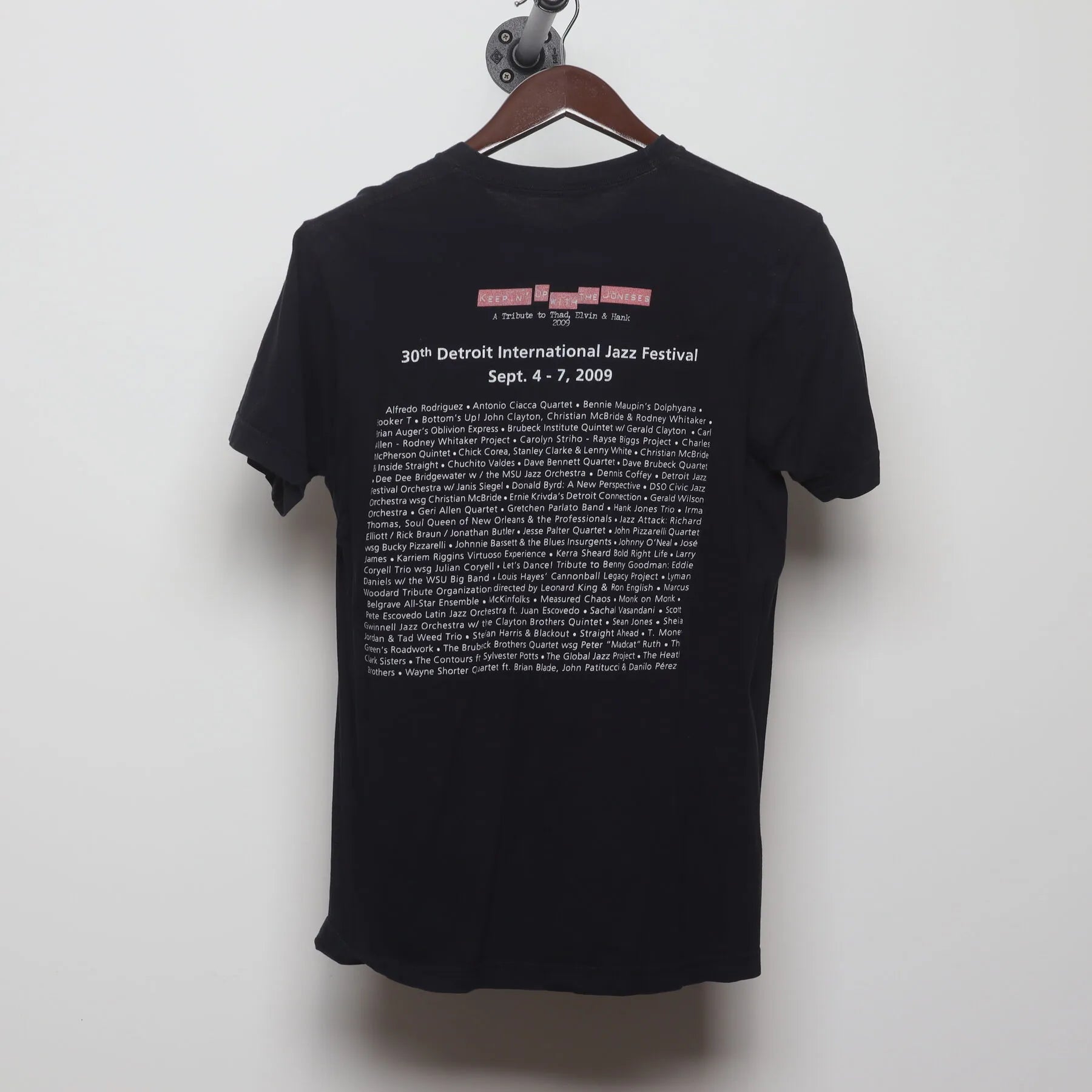 Back view of Vintage 2000s Detroit International Jazz Festival "30th Anniversary" T-Shirt - M
