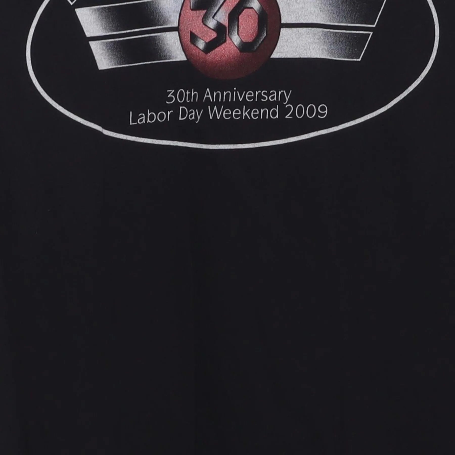 Close-up of the main graphic on the Vintage 2000s Detroit International Jazz Festival "30th Anniversary" T-Shirt - M