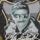 Close-up of the main graphic on the Vintage 2000s Dale Earnhardt "NASCAR Hall of Fame Inaugural Class" T-Shirt - M