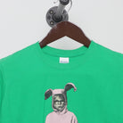 Close-up of the collar and tag on the Vintage 2010s A Christmas Story "Ralphie Swag Bunny" T-Shirt - S