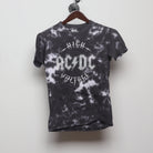 Front view of Vintage 2010s AC/DC High Voltage Tie-Dye Tee S