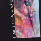Close-up of the main graphic on the Vintage 2010s Attack on Titan "Eren Yeager Attack Titan" T-Shirt - L