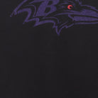 Close-up of the main graphic on the Vintage 2010s Baltimore Ravens "Joe Flacco #5" T-Shirt - L