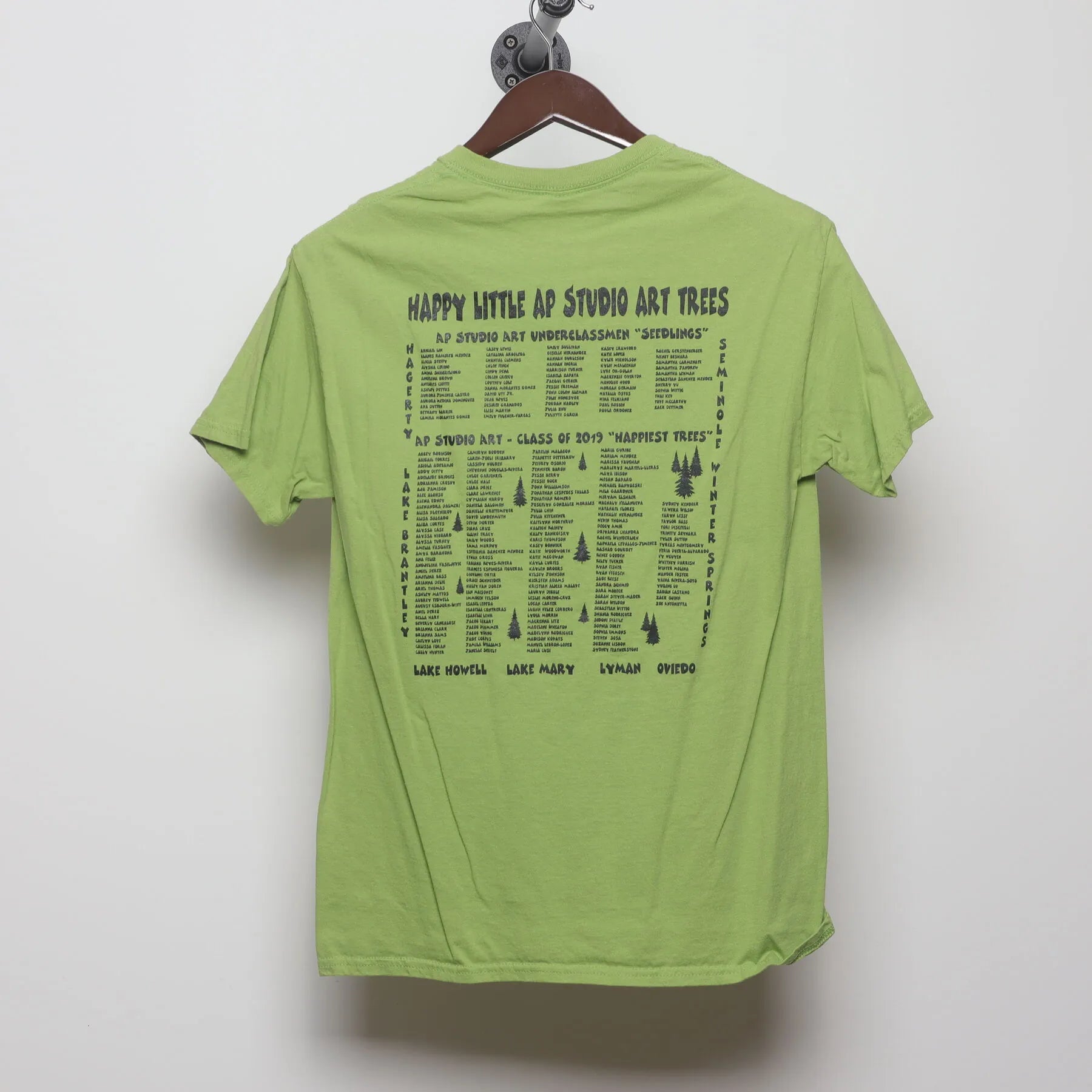 Back view of Vintage 2010s Bob Ross "Happy Little Art Accidents" T-Shirt - M