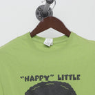 Close-up of the collar and tag on the Vintage 2010s Bob Ross "Happy Little Art Accidents" T-Shirt - M