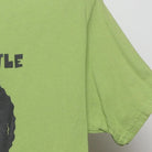 Close-up of the sleeve on the Vintage 2010s Bob Ross "Happy Little Art Accidents" T-Shirt - M