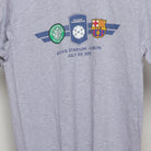 Close-up of the main graphic on the Vintage 2010s Champions Cup Soccer Match T-Shirt M