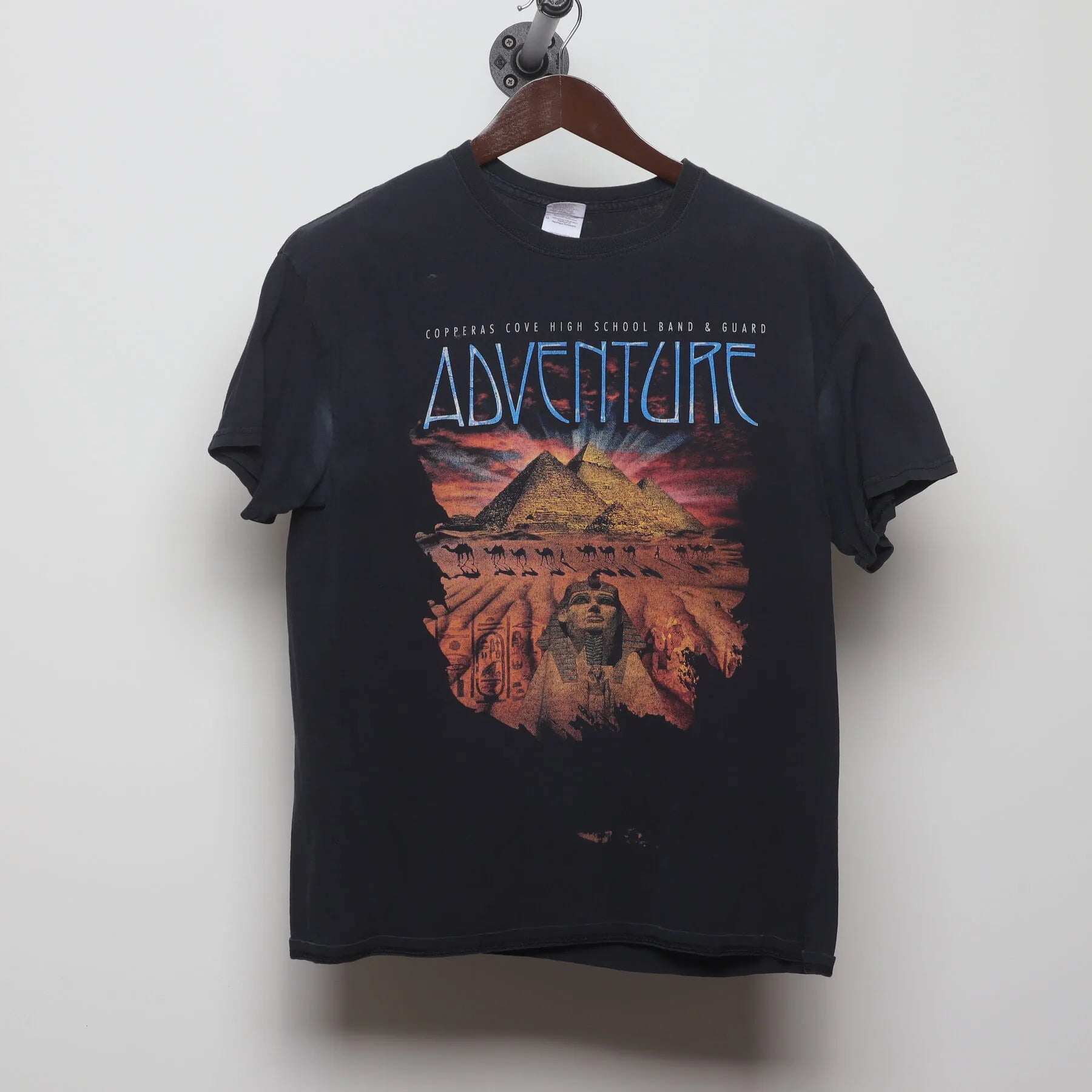 Front view of Vintage 2010s Copperas Cove High School Band "Adventure" T-Shirt - M