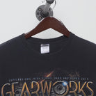 Close-up of the collar and tag on the Vintage 2010s Copperas Cove High School Marching Band "Gearworks" T-Shirt - L