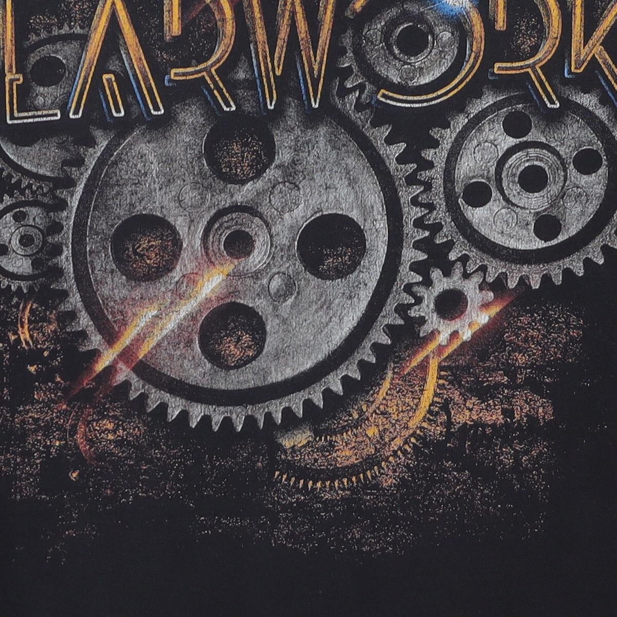 Close-up of the main graphic on the Vintage 2010s Copperas Cove High School Marching Band "Gearworks" T-Shirt - L