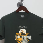 Close-up of the collar and tag on the Vintage 2010s Cub Scout Pack 4020 Graphic T-Shirt L