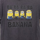 Close-up of the main graphic on the Vintage 2010s Despicable Me Minions Banana T-Shirt XL