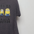 Close-up of the sleeve on the Vintage 2010s Despicable Me Minions Banana T-Shirt XL
