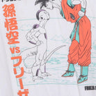 Close-up of the main graphic on the Vintage 2010s Dragon Ball Z "Goku vs. Frieza Saga" T-Shirt - S