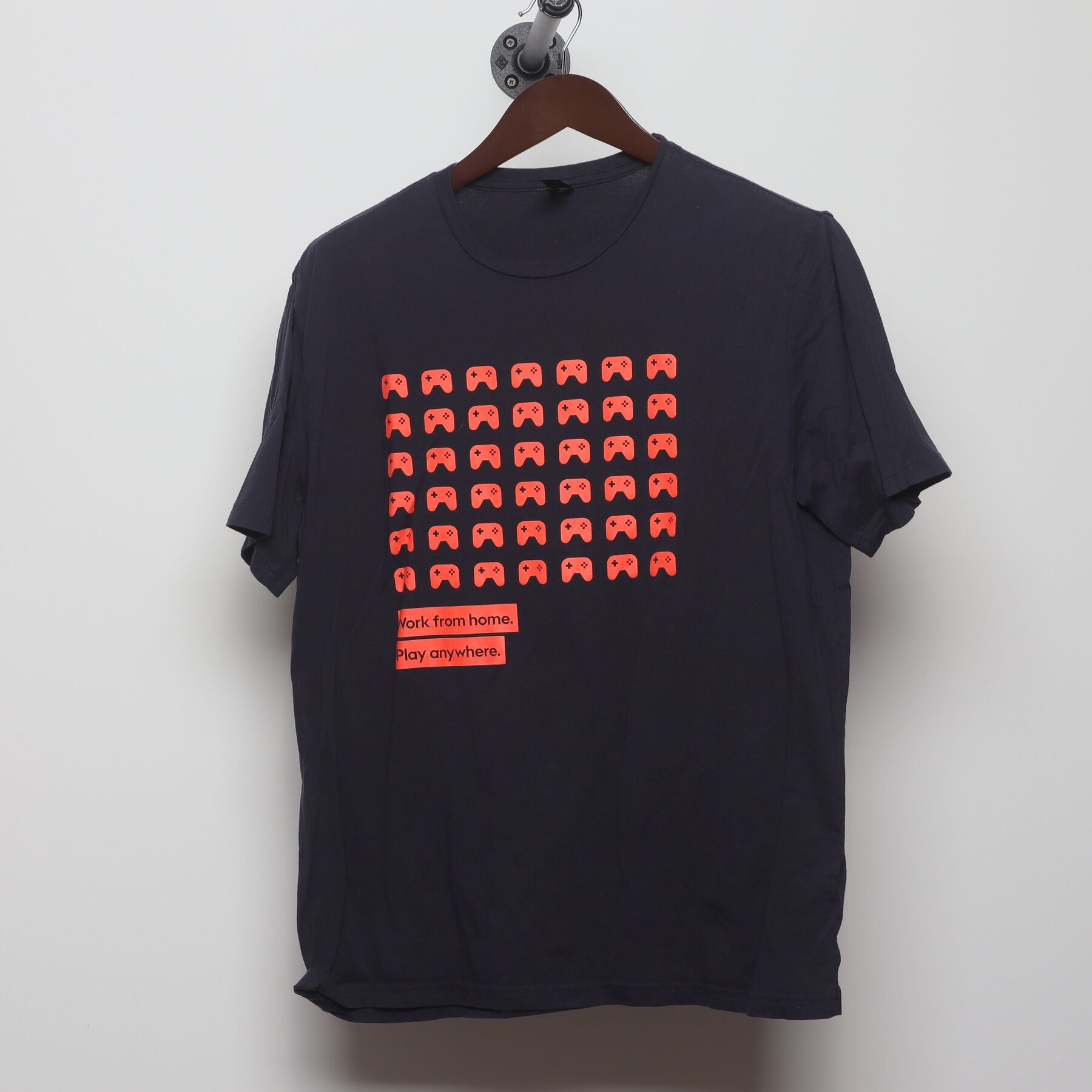 Front view of Vintage 2010s Electronic Arts "Work From Home" T-Shirt - L