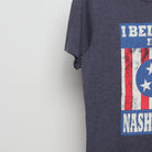Close-up of the sleeve on the Vintage 2010s I Believe In Nashville Graphic T-Shirt M