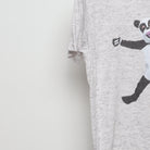Close-up of the sleeve on the Vintage 2010s Jimmy Fallon Hashtag Panda T-Shirt S