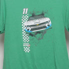 Close-up of the main graphic on the Vintage 2010s Kaulig Racing NASCAR T-Shirt M