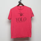Front view of Vintage 2010s Keystone Ski YOLO Graphic T-Shirt M