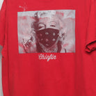 Close-up of the main graphic on the Vintage 2010s Marilyn Monroe Bandana Graphic T-Shirt XL