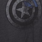 Close-up of the main graphic on the Vintage 2010s Marvel "Captain America Shield" T-Shirt - L