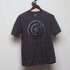 Front view of Vintage 2010s Marvel "Captain America Shield" T-Shirt - L