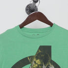 Close-up of the collar and tag on the Vintage 2010s Marvel "The Incredible Hulk Avengers" T-Shirt - S