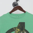 Close-up of the collar and tag on the Vintage 2010s Marvel "The Incredible Hulk Avengers" T-Shirt - S